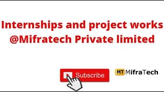 Internship and project works @Mifratech eLearning-Shield technologies