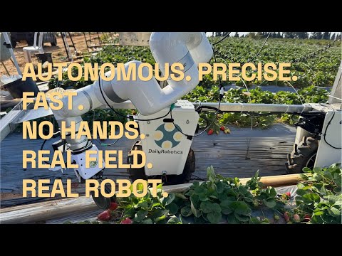 Watch What Happens When This Robot Enters a Strawberry Field...