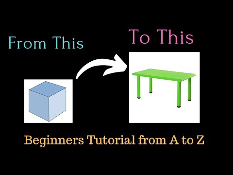 Mastering Blender : Transform a Cube into a Table in Simple Steps”
