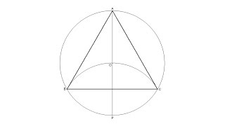 How to draw an equilateral triangle inscribed in a circle