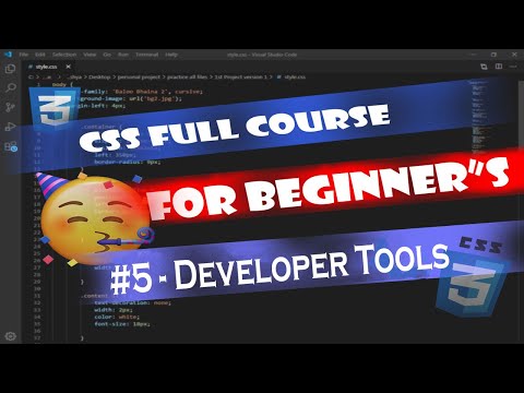 CSS Course | Browser Developer Tools | How To Use Developer Tools | Hindi