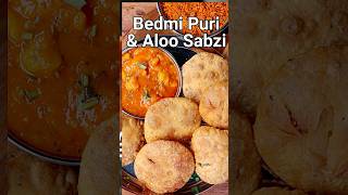 Bedmi Poori with Aloo Curry | North Indian Breakfast #hebbarskitchen #vegetarianrecipes #vegetarian