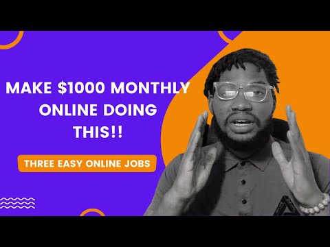 Make 1000 dollars online monthly | Easy ways to make money online