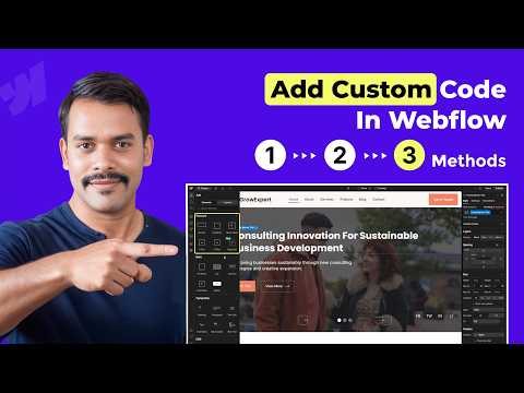 Add ANY Custom Code to Webflow FAST! (Site-Wide, Page & Element Guide)
