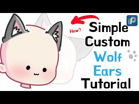How I Draw CUSTOM Wolf Ears :3 - Gacha - IbisPaint
