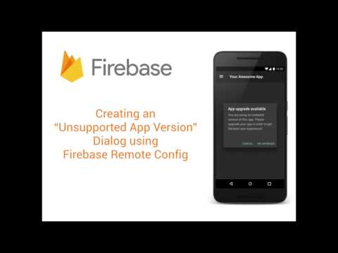Firebase Remote Config - Creating an unsupported app version dialog