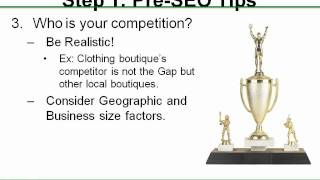 Website Goals, Conversion and Website Competition