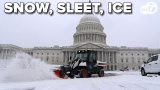 Sleet, ice and several inches of snow set to hit the DC-area