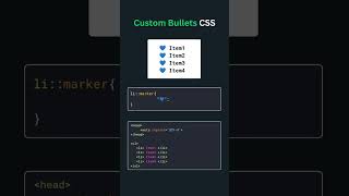 🎯 Design Custom Bullets with CSS3 🌟💻||#shorts #shortsvideo #developer #design #animation #web3