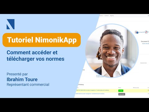 Tutoriel NimonikApp - Comment accéder et télécharger vos normes