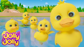 5 Little Ducks - Learn Numbers Song + More | Jolly Jolly - Kids Songs