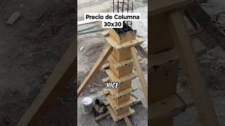 ✅ Precio de Columna 30x30 #construccion #ingeniero #arquitectura #shorts