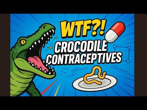 Edgy & Curious: "Crocodile Contraceptives?! The Shocking Truth They Don’t Teach in School 🐊💊"