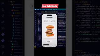 Zinger Burger UI in Flutter 🍔 | Food App Design | Flutter UI Shorts | Fast Food UI with Flutter 🤤