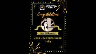 Arti Rawat Delhi Congratulations on Job Oriented Courses In Noida Delhi Gurugram | +919007144778