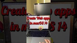 Create web apps in macOS Sonoma. #shorts #macos #macossonoma #mac #apple #tech