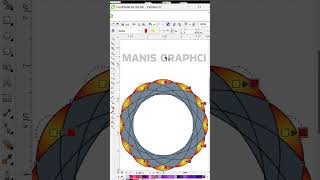 pattern circle design #coreldrawtutorialhindi