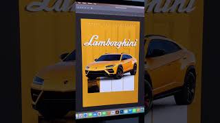 Photoshop tutorial #car #design #lamborghini