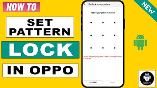 How to set pattern lock in oppo 2024