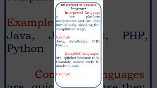 what is interpreted and compile languages  #coding #java #jscript #class #developer#.net#asp.net