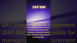 SAP MM