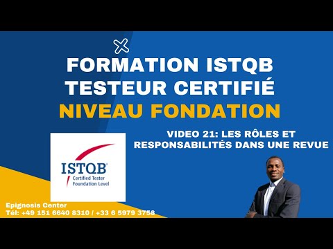 ISTQB Certification Niveau Fondation-Session 21- Les Roles dans une revue
