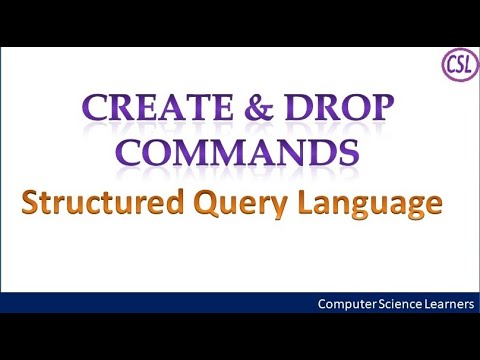 Create & Drop Commands