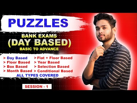 PUZZLES🔥DAY BASED ( SESSION - 1 ) || BASIC TO ADVANCE || BANK EXAMS 2024✅ | SBI/IBPS/LIC/RBI✅