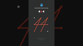 How To Make 44 Pattern Lock 🔐 #techvasi #shorts #pattern
