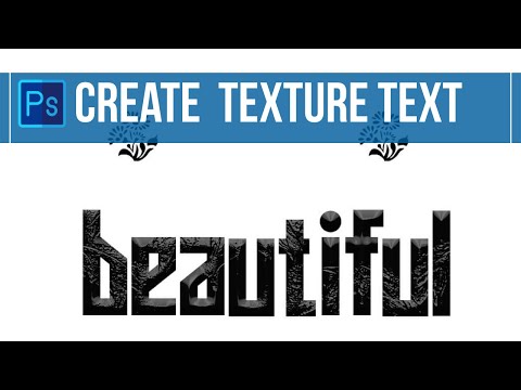 Create Texture Text In Photoshop