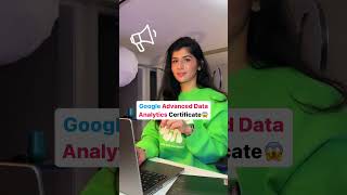 Google Advanced Data Analytics Certificate Just LAUNCHED 📣