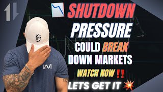 📉Shutdown Pressure Could BREAK Markets -Watch NOW‼️- #HOOD #NVDA #SPY #TSLA #QQQ