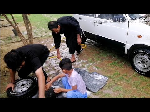Car wash in village! Village life routine! Daily routine