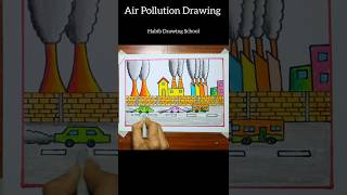 Air Pollution Drawing #shorts #drawing #pollution