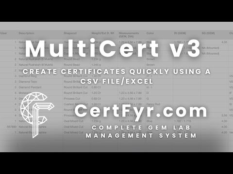 CertFyr: Announcing MultiCert v3 | Create Certificates quickly using CSV/Excel | Gem Lab Software