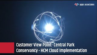 Customer View Point  Central Park Conservancy   HCM Cloud Implementation