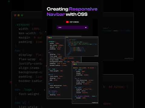 Creating a Responsive Navigation Bar with css #shorts #viral