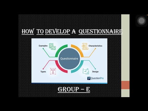 Developing Questionnaire in Research