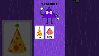 Learn Shapes Triangle | Shapes for Kids | Nursery rhymes For kids | Educational Video for Kids
