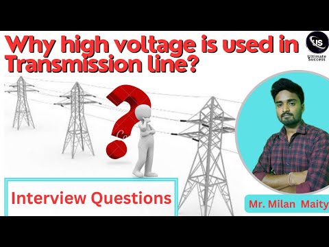 Why high voltage is used in Transmission line. #electricalinterview #transmission #iticoaching