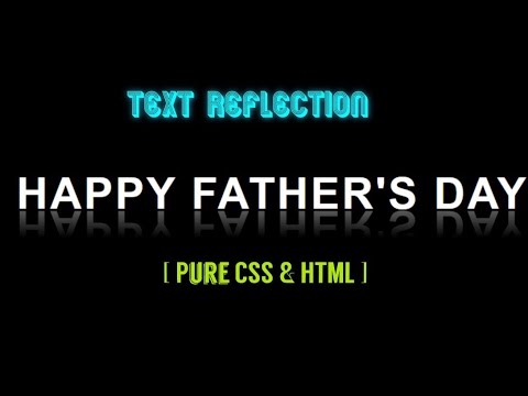 CSS Text Reflection Effects | CSS & HTML |