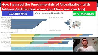 How I passed the Fundamentals of Visualization with Tableau Certification exam (and how you can too)