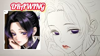 How to draw Shinobu in Anime Demon Slayer with Grace|Drawing Anime|easydrawing 