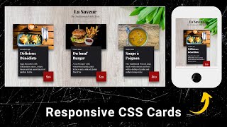 Creating Responsive CSS Cards | Card Design HTML & CSS | Web Designing Tutorial