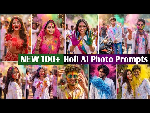 New Viral Holi Ai photo prompts | Holi AI Photo Editing prompts | Google Gemini Ai photo prompts