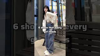 6 shoes that every girl needs😀 ||#aesthetic #shortvideo#viralshorts