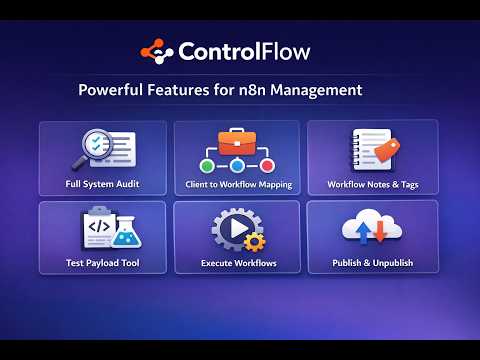 Automate Your Business with n8n | Full SaaS Demo (Step-by-Step)Video Project Controlflow