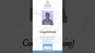 SREYAS ENGINEERING PLACEMENTS 2023 #engineering #college #placementsuccess