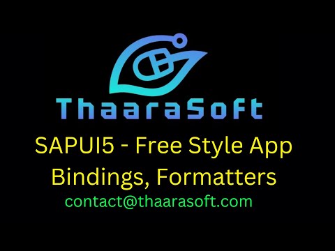 4 - SAPUI5 - Bindings and Formatters