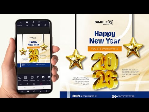 HOW TO MAKE NEW YEAR DESIGN #pixellab #designerinspiration #smartphone #tutorial #graphicdesign 